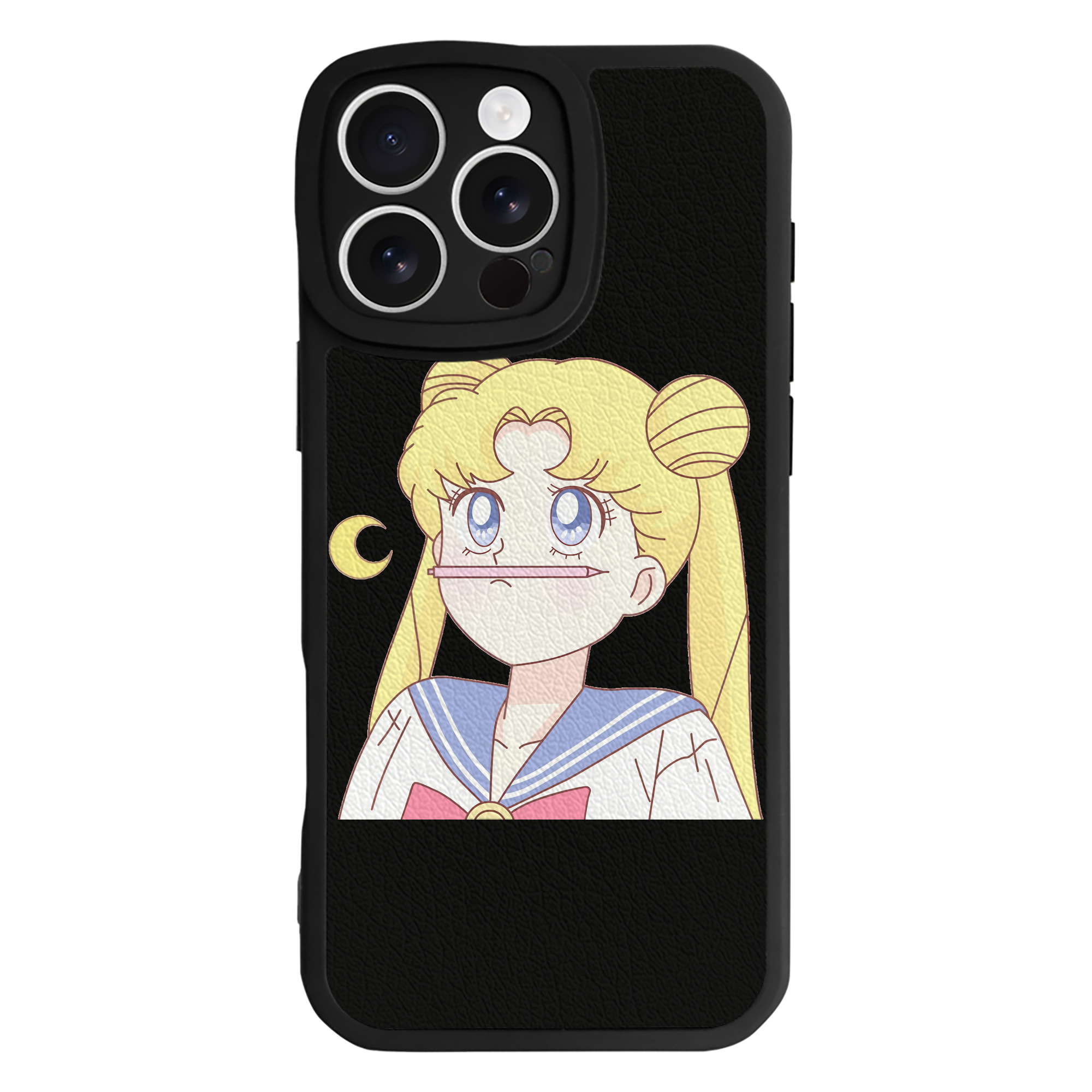 （画像用） 美少女戦士セーラームーン 愛野 美奈子 あいの みなこ Sailor Moon Aino Minako 【iPhone 16シリーズ対応】シリコンスマホケース（レザー調） 材質：シリコン